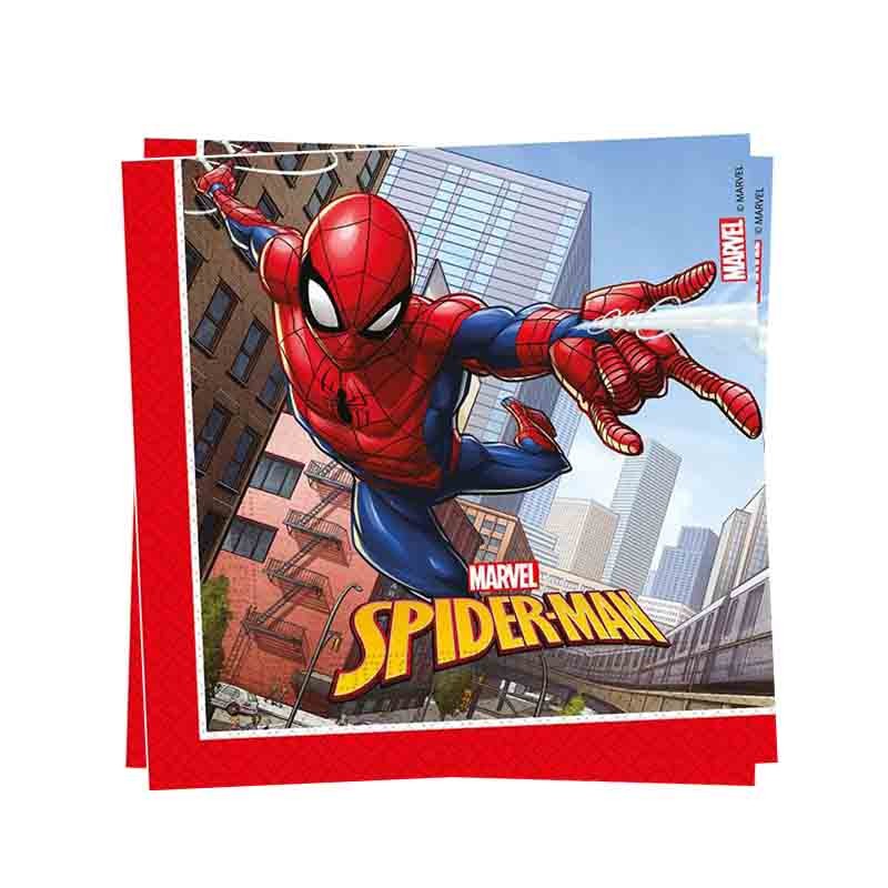 Spiderman 20 tovaglioli in carta Lina crime fighter