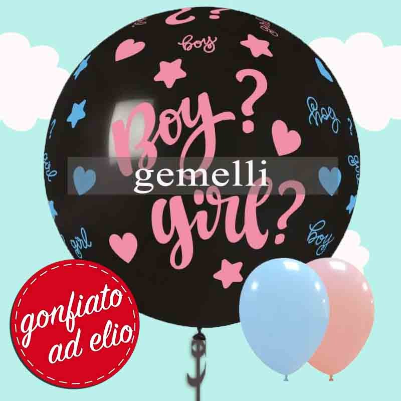 pallone gender reveal gemelli