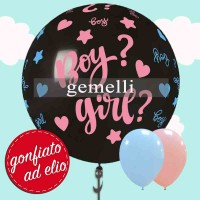 pallone gender reveal gemelli
