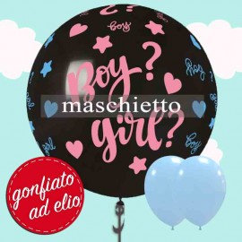 pallone gender reveal maschietto