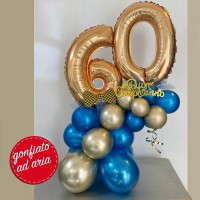 centrotavola numero 60 oro