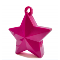 pesetto per palloncini a forma di stella fucsia