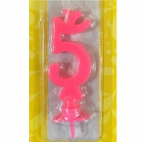 candela numero 5 rosa hot