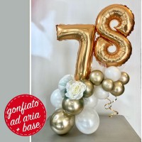 centrotavola numero 78 oro