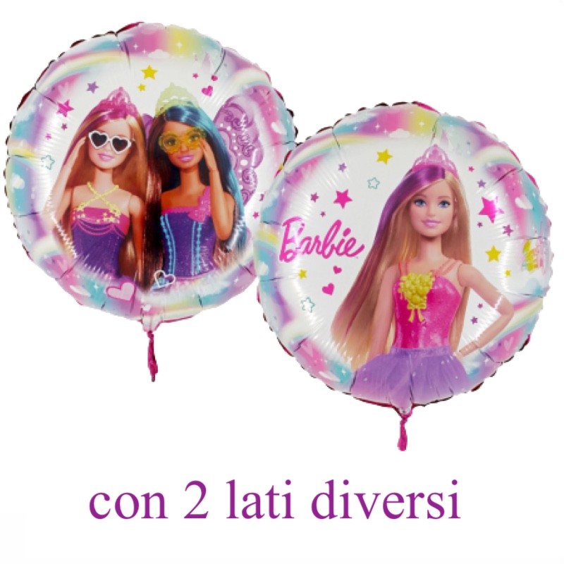 palloncino barbie lati diversi