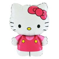 palloncino bello Kitty fiocco fucsia