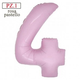 palloncino numero 4 rosa maxi