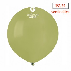 palloncini 19 pollici verde oliva pezzi 25
