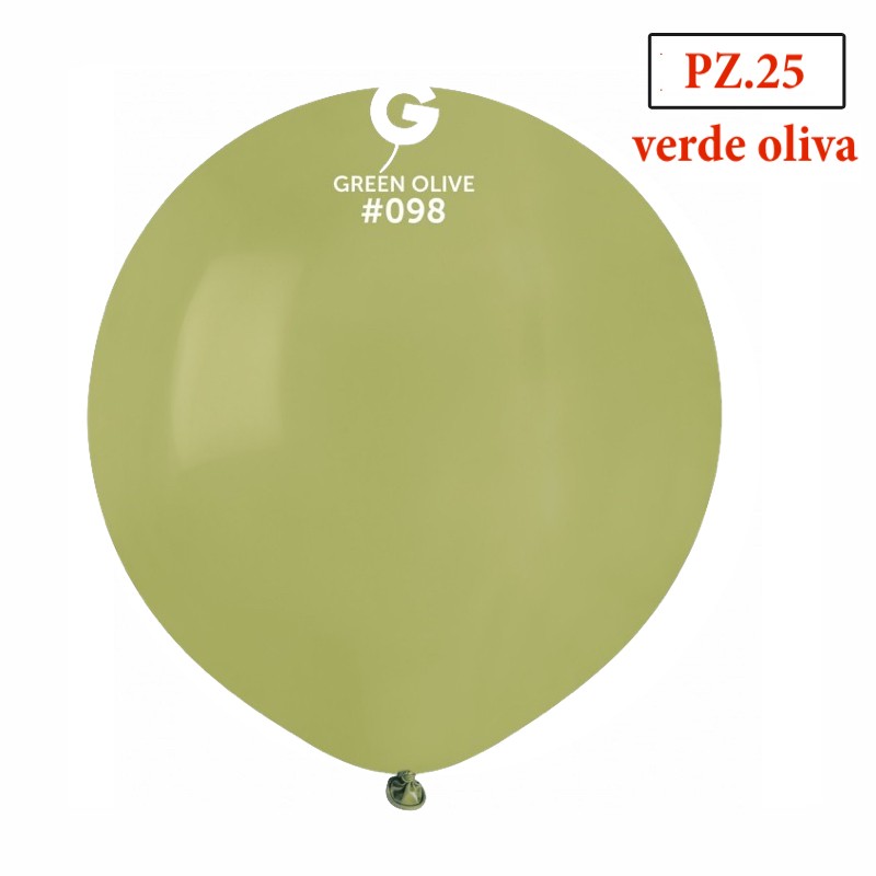 palloncini 19 pollici verde oliva pezzi 25