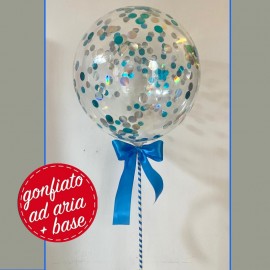 mini bubble blu e argento
