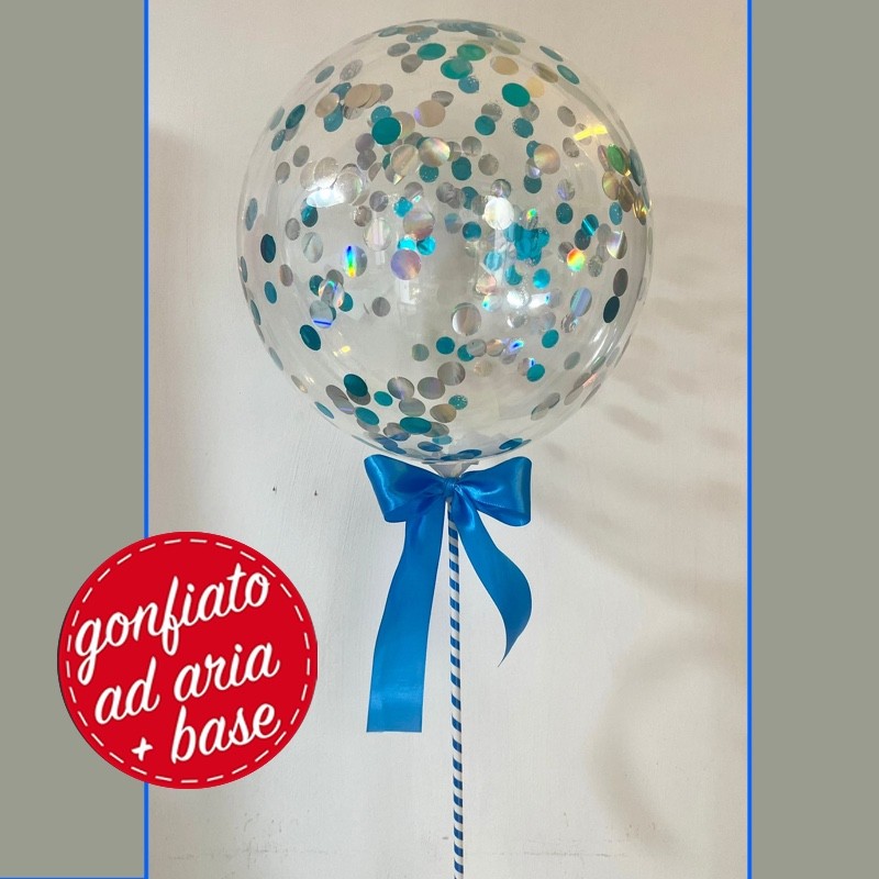 mini bubble blu e argento