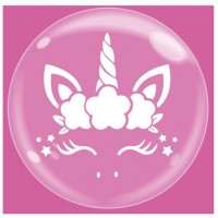 palloncino bubble unicorno