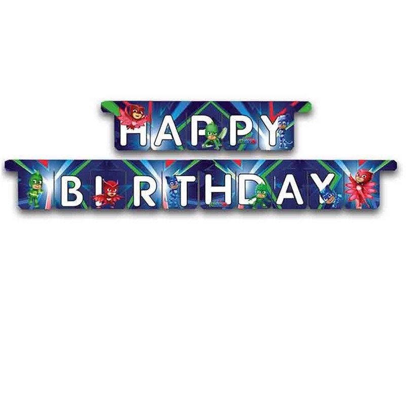 festone pj mask happy birthday