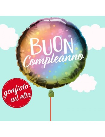 palloncino buon compleanno sfumato ad elio