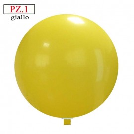 Pallone  cm. 81 giallo rotondo pastello