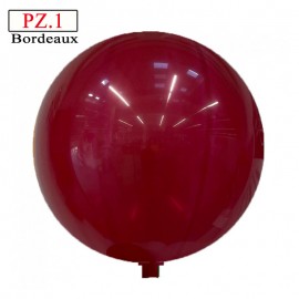 Pallone  cm. 81 bordeaux rotondo pastello