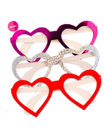 occhiali cuore carta