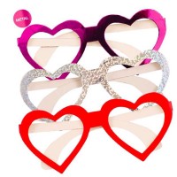 occhiali cuore carta