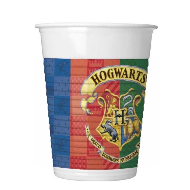 bicchieri Hogwarts in plastica