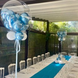bubble bi colore bianco e celeste