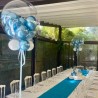bubble bi colore bianco e celeste