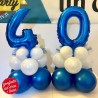 centrotavola palloncino numero 40 blu