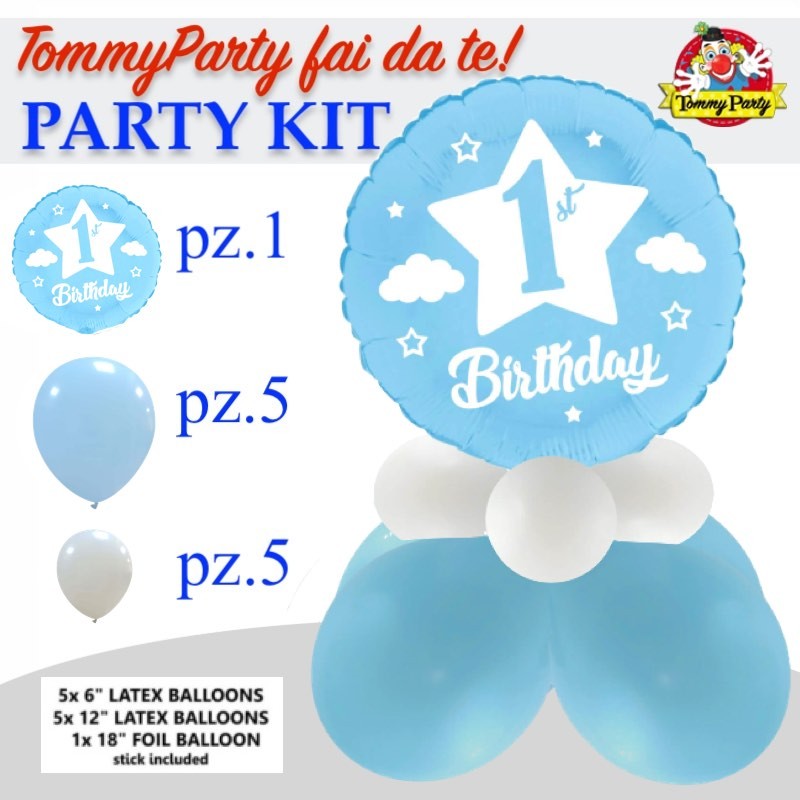 kit fai da te primo compleanno centrotavola
