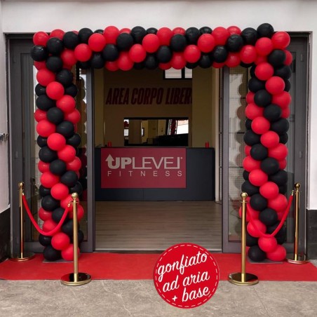 ingresso palloncini rosso e nero