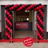 ingresso palloncini rosso e nero