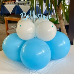 base bubble con scritta