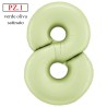 palloncino numerone 8 verde oliva satinato maxi