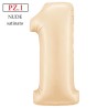 palloncino numero 1nude satinato maxi