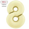 palloncino numerone 8 crema satinato maxi