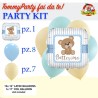 kit fai da te battesimo orsetto bimbo