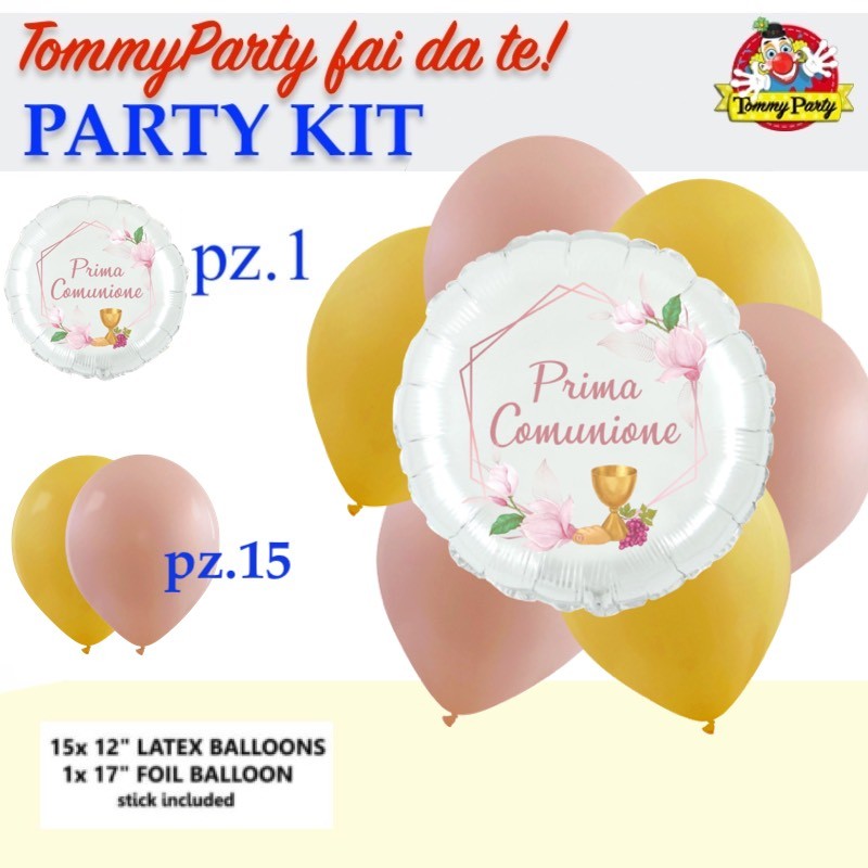 kit fai da te prima comunione rosa