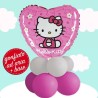 centrotavola hello kitty cuore palloncino