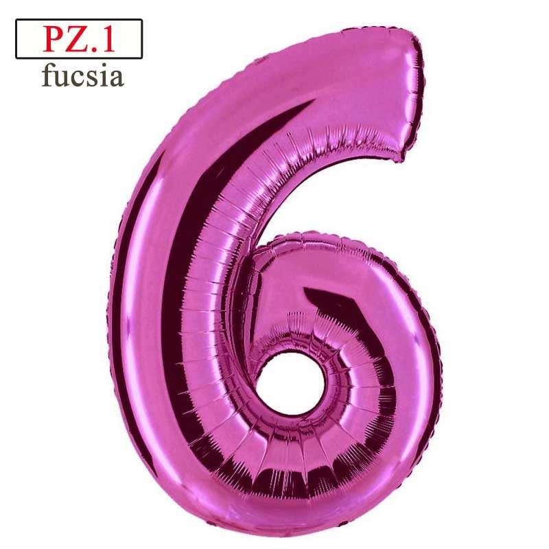 numerone 6 fucsia maxi