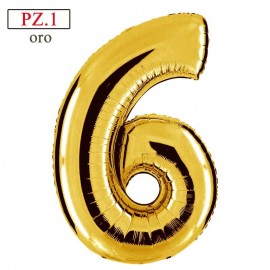 numerone maxi 6 oro cm.100