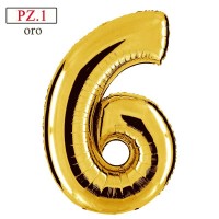 numerone maxi 6 oro cm.100