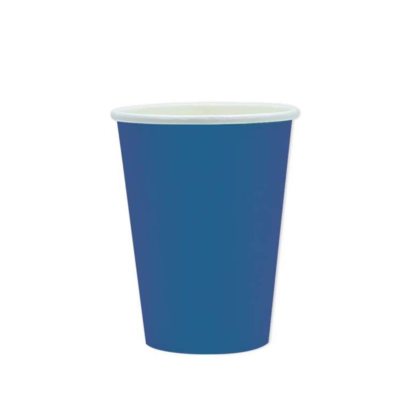 bicchieri blu pastello pz 25