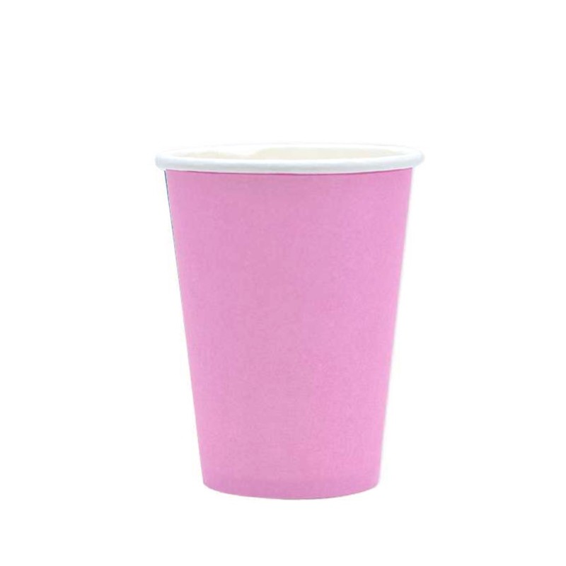 bicchieri rosa carta pz 25