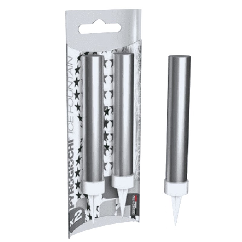 candele fontana argento per torta