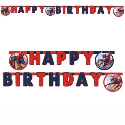 festone spider man happy birthday