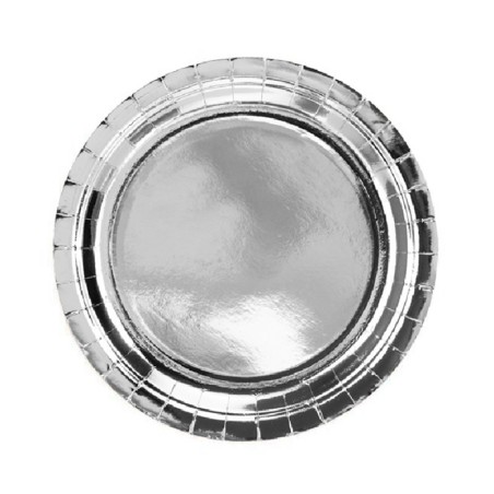 piatto piano argento cm23