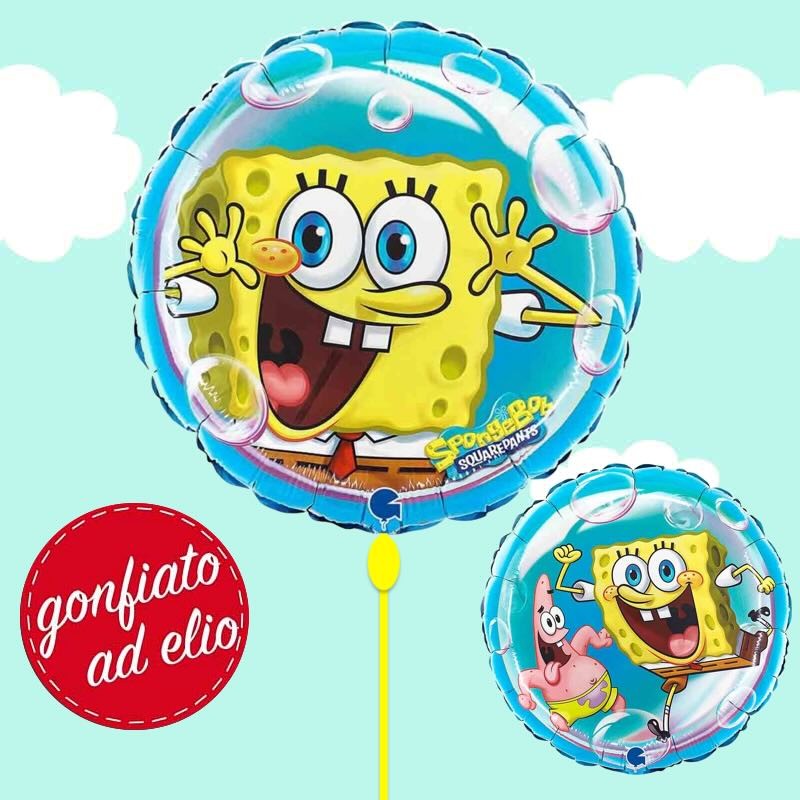 palloncino ad elio di spongebob doppia immagine