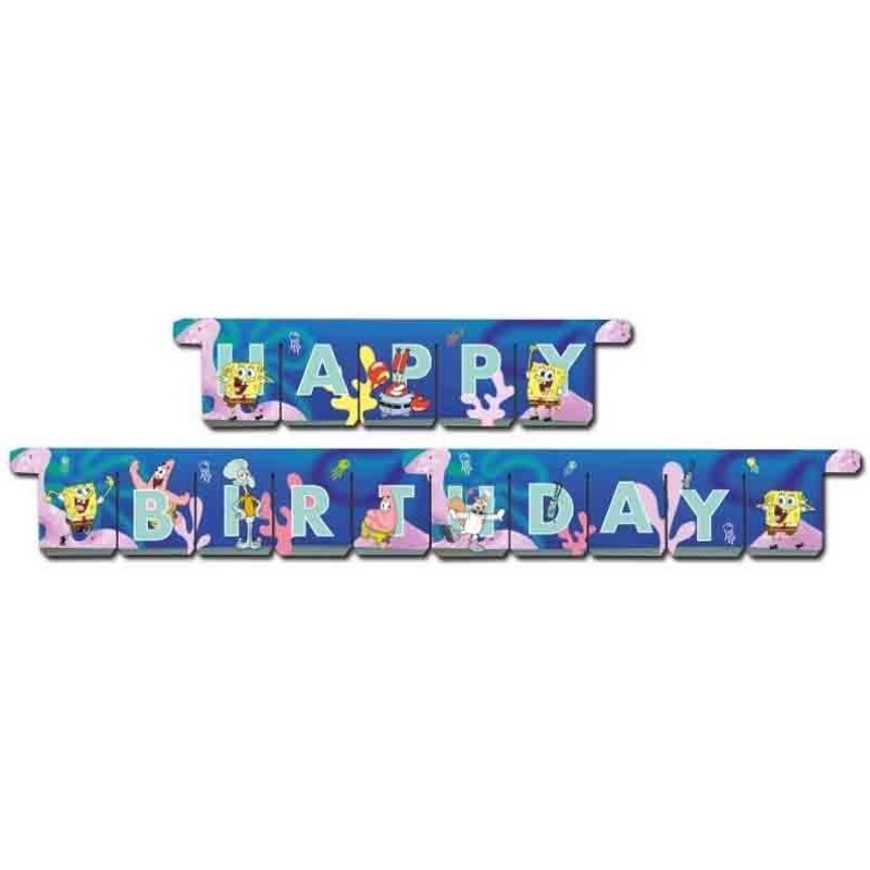 festone spongebob happy birthday