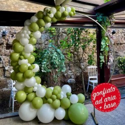 cerchio palloncini verde oliva