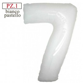 palloncino numerone 7 bianco maxi