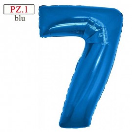 palloncino numerone 7 blu maxi