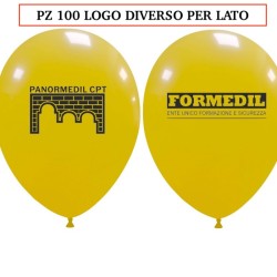 palloncini aziendali con 2 lati diversi